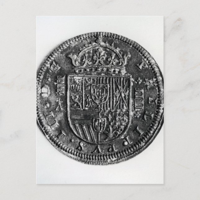 Cartão Postal Moedas de prata (Frente)