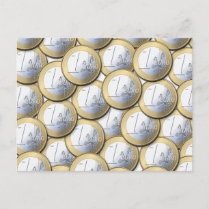 Cartão postal Moedas Euro