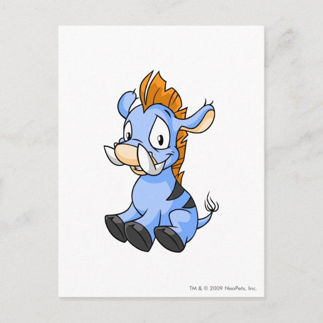 Cartão Postal Moehog Blue (Frente)
