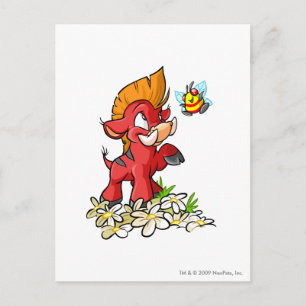 Cartão Postal Moehog vermelho e zumbido