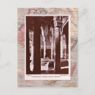 Cartão Postal Moeocco, Marraquexe, túmulos medievais