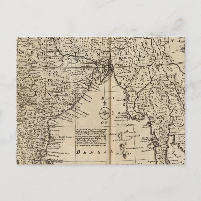 Cartão Postal Mogul Empire, Índia (Frente)