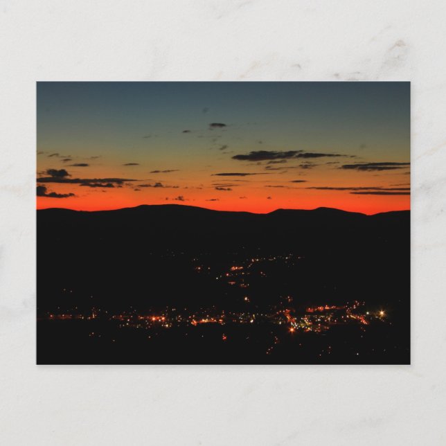 Cartão Postal Mohawk Trail Hairpin Twilight (Frente)