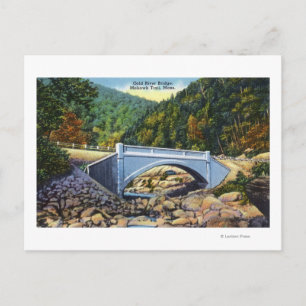 Cartão Postal Mohawk Trail View of Cold River Bridge