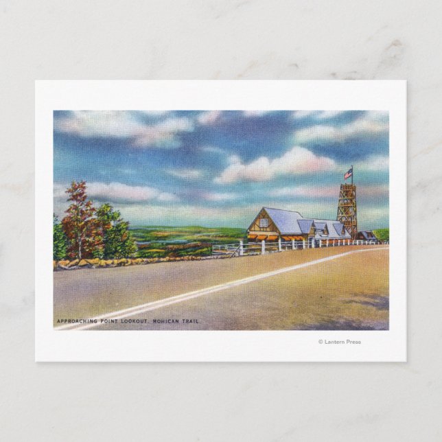 Cartão Postal Mohican Trail Aproximando-se da Cena de Pesquisa d (Frente)