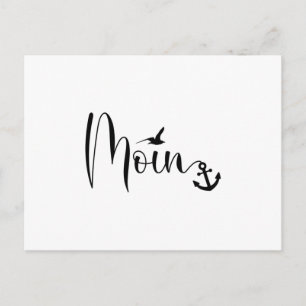 Cartão Postal Moin Gull Anchor Baixo Dialeto Alemão