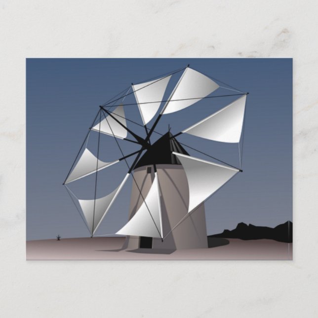 Cartão Postal moinho (Frente)