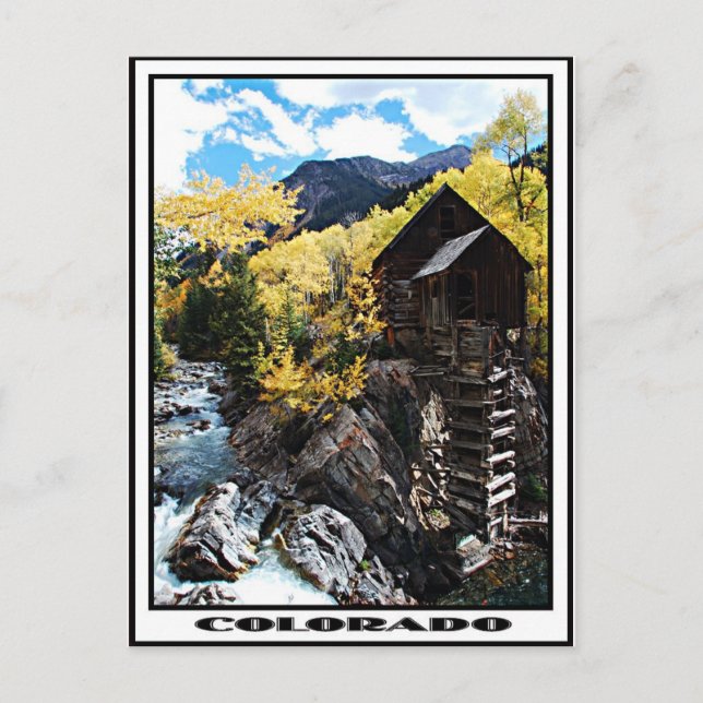 Cartão Postal moinho de cristal (Frente)