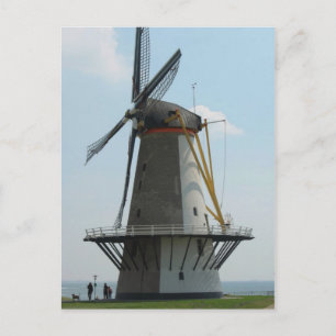 Cartão Postal Moinho de vento de Holland em Zeeland, os Países