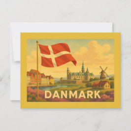 Cartão Postal Moinho de Vento do Castelo da Dinamarca