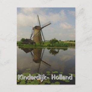 Cartão Postal Moinho de vento em Kinderdijk
