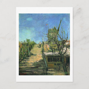 Cartão Postal Moinho de vento em Montmartre (F271) Van Gogh Fine