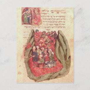 Cartão Postal Moisés lidera as Crianças de Israel através