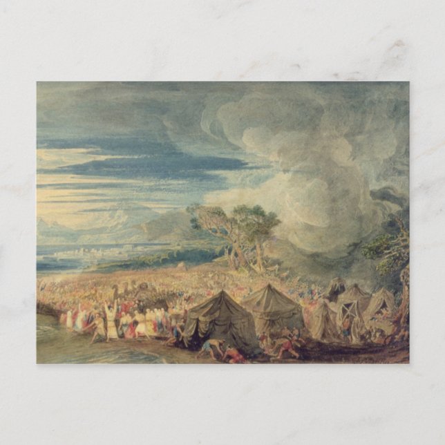 Cartão Postal Moisés que dividem as águas do mar Vermelho (Frente)