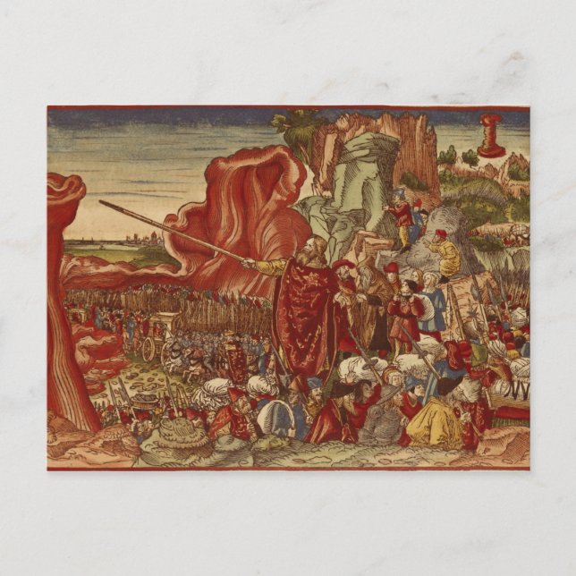 Cartão Postal Moisés que se separam do Mar Vermelho (Frente)