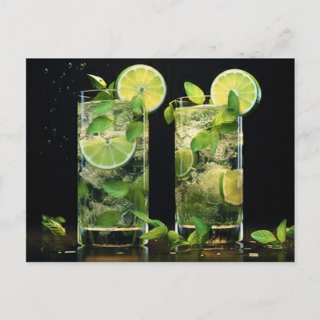 Cartão Postal Mojito Cocktails (Frente)
