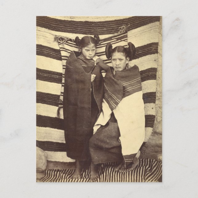 Cartão Postal Moki Girls, 1879 (Frente)