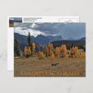 Cartão Postal Molas Pass entre Durango e Ouray Colorado