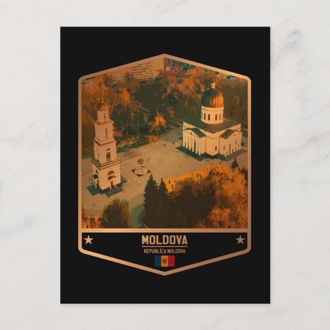 Cartão Postal Moldávia (Frente)