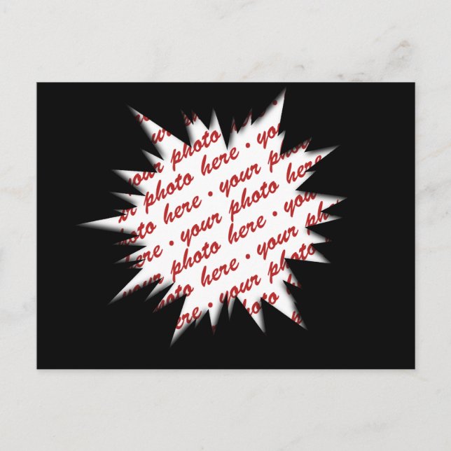 Cartão Postal Moldura preta EXPLODE (Frente)