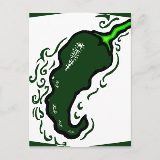 Cartão Postal Moldura verde-pimenta marrom.png