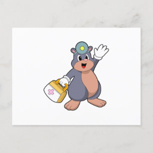Cartão Postal Mole as Nurse with First aid kit.PNG