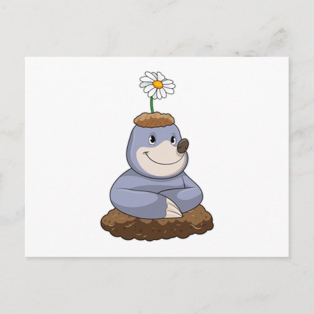 Cartão Postal Mole com Daisy Flower (Frente)