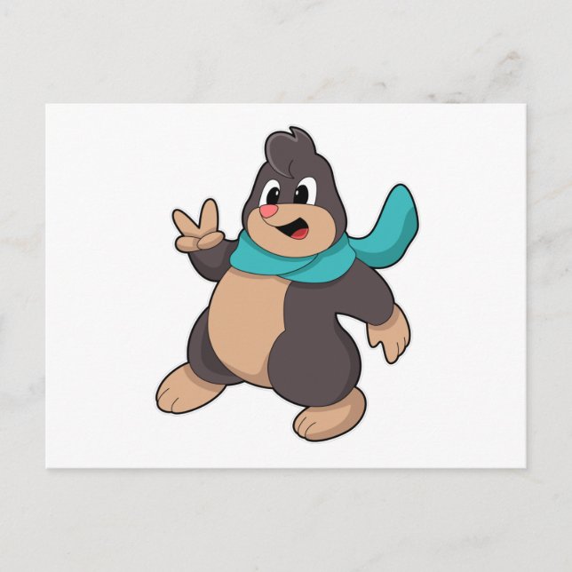 Cartão Postal Mole com Scarf (Frente)