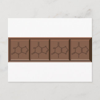 Cartão Postal Molécula de chocolate