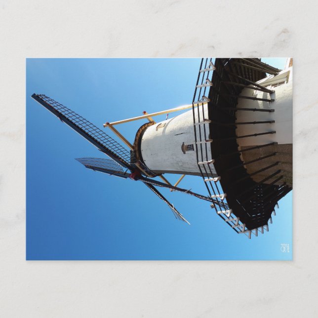 Cartão Postal Molen in Nederland in Willemstad. (Frente)