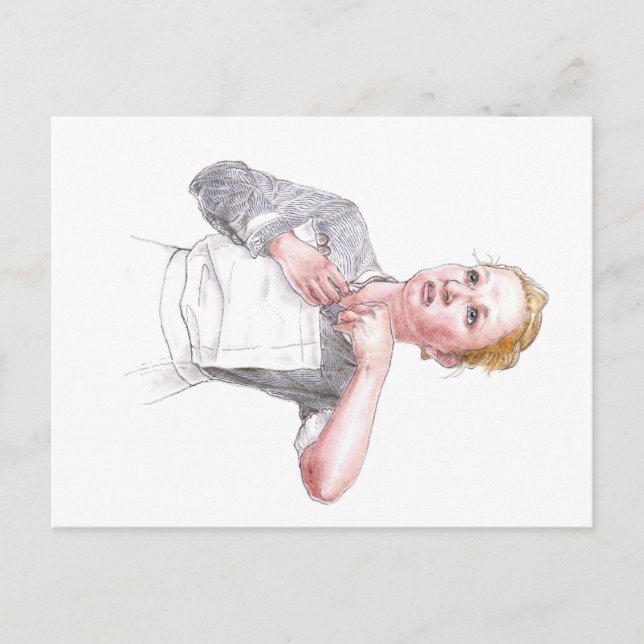 Cartão Postal Molho da enfermeira do hospital de Middlesex para (Frente)