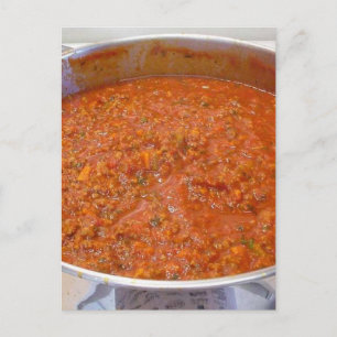 Cartão Postal Molho italiano de Comida de Cozinhar de Janto de e