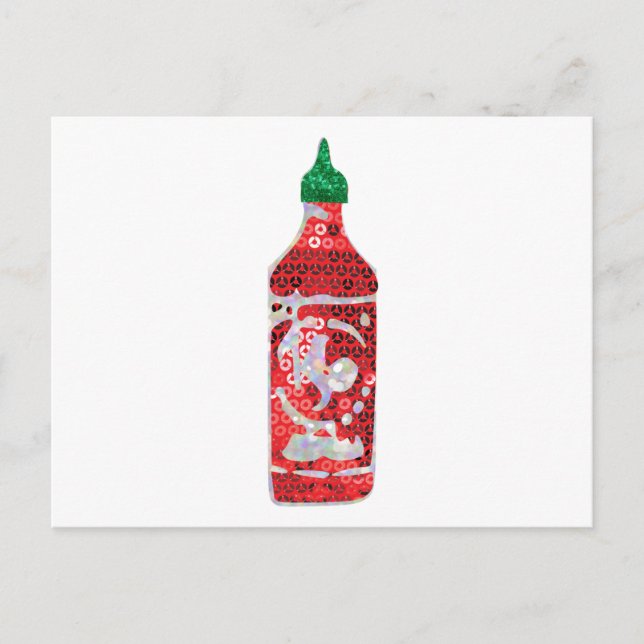 Cartão Postal molho quente sequin (Frente)