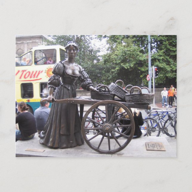 Cartão postal Molly Malone, Dublin, Irlanda (Frente)