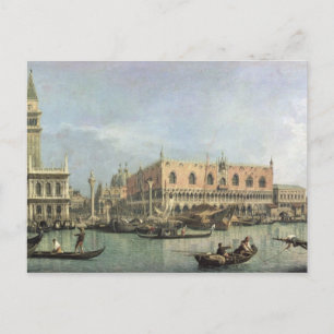 Cartão Postal Molo e Piazzetta San Marco, Veneza (petróleo)