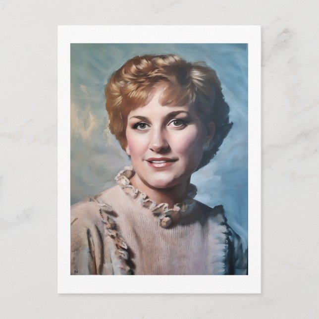 Cartão Postal Mom as Computer Impasto Oil Painting  (Frente)