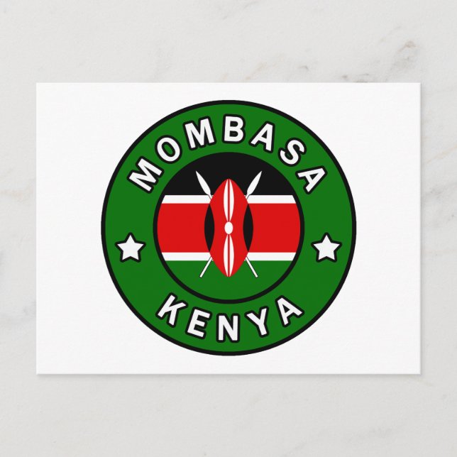 Cartão Postal Mombaça Quênia (Frente)