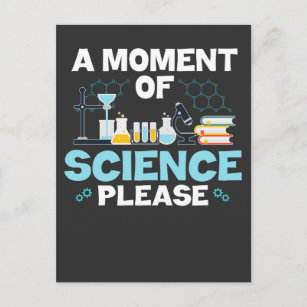 Cartão Postal Momento da Ciência Engraçado Cientista em Química