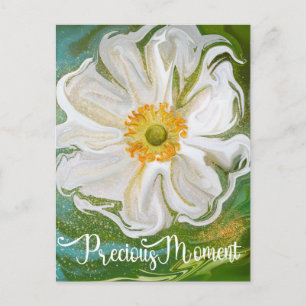 Cartão Postal Momento do precioso - Potência floral de anêmona