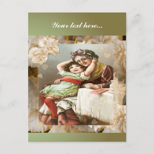 Cartão Postal Momentos com a avó (Frente)