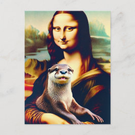 Cartão Postal Mona e sua Otter