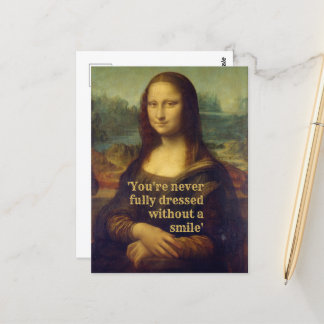 Cartão Postal Mona Lisa