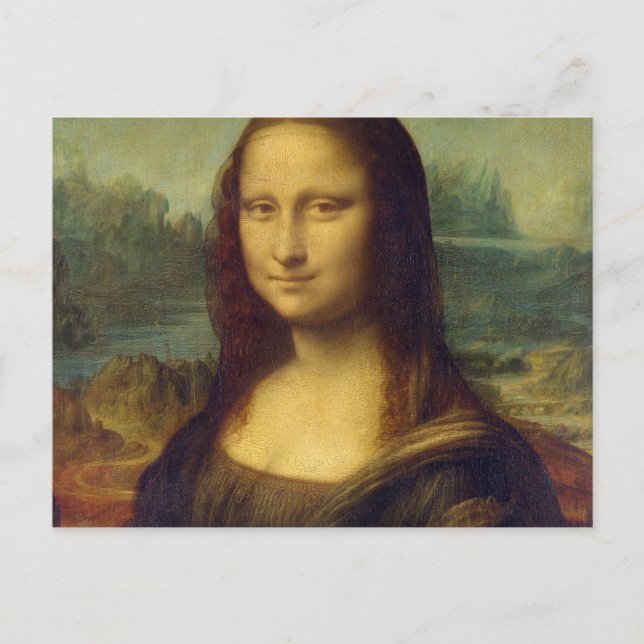Cartão Postal Mona Lisa (Frente)