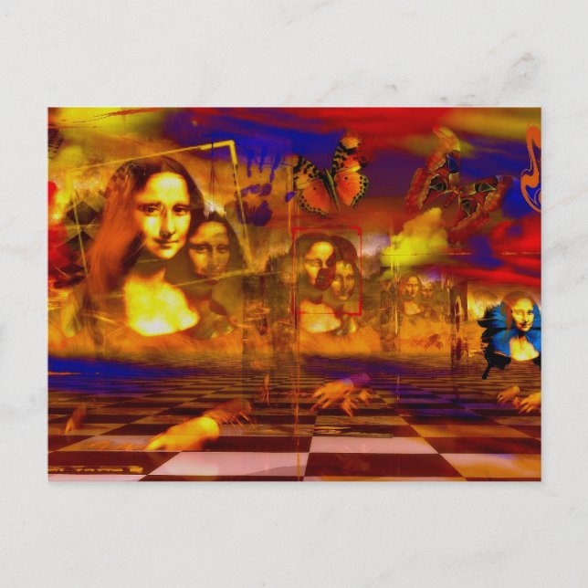 Cartão Postal Mona Lisa (Frente)