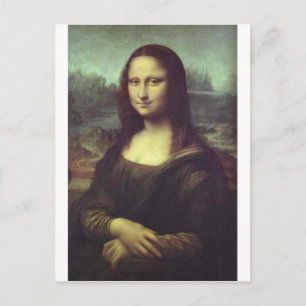 Cartão Postal Mona Lisa