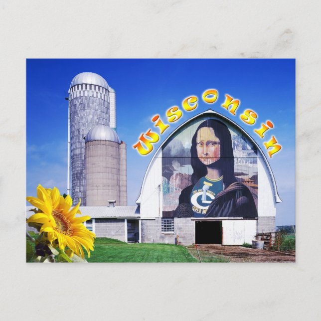 Cartão Postal Mona Lisa Barn, Wisconsin (Frente)