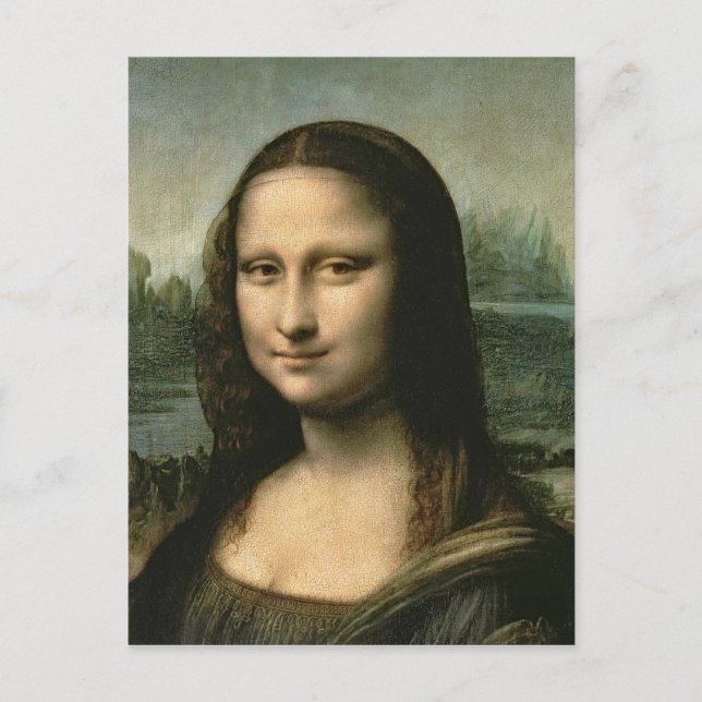 Cartão Postal Mona Lisa, c.1503-6 (Frente)