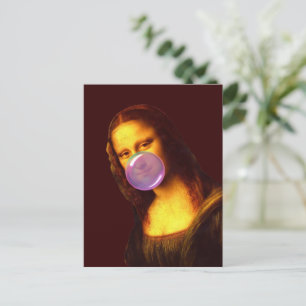 Cartão Postal Mona Lisa Chiclete