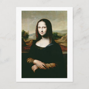Cartão Postal Mona Lisa, cópia da pintura de Leonardo da Vin