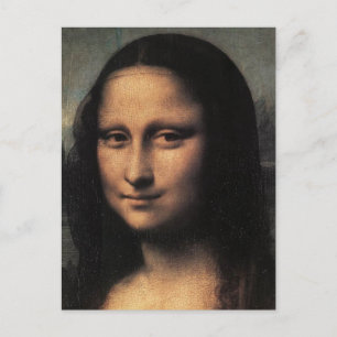 Cartão Postal Mona Lisa (detalhes)
